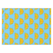 Yellow Hard Hat Cartoon Tischdecke (Vorderseite (Horizontal))
