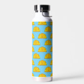 Yellow Hard Hat Cartoon Trinkflasche (Links)