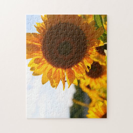 Yellow Hardy Sunflower Best Sunflower Fotos Puzzle (Vertikal)