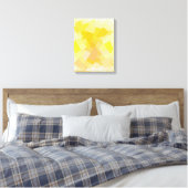 Yellow Harmony Geometric Canva Art Print Leinwanddruck (Insitu (Schlafzimmer))