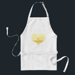 Yellow Heart Beach Hochzeit Schürze<br><div class="desc">Misty Beach Wedding T - Shirt,  Karten,  Magnete,  Buttons,  Sticker,  Schürze,  Mousepads und Gastgeschenke Hochzeiten geschwirbelt und gegossen</div>