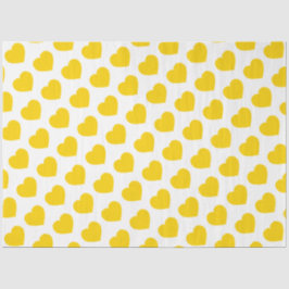 Yellow Heart Modern Happy Friendship Sweet Joyful Seidenpapier