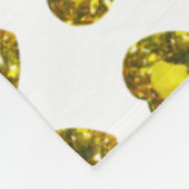 Yellow Heart Motif Fleecedecke (Ecke)