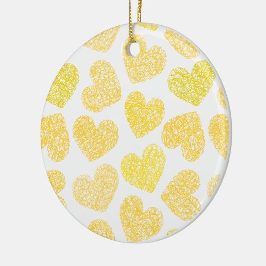 Yellow hearts Ornament (Links)