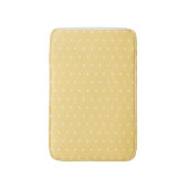 Yellow Hearts Pattern Bath Mat Badematte (Vorderseite Vertikal)