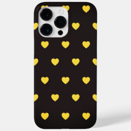 Yellow Hearts Pattern Case-Mate iPhone 14 Pro Max Hülle