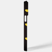 Yellow Hearts Pattern Case-Mate iPhone Hülle (Rückseite / Rechts)