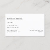 Yellow Help Sign - Visitenkarte (Rückseite)