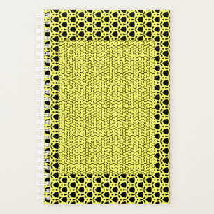 Yellow Hexagon Maze Planer