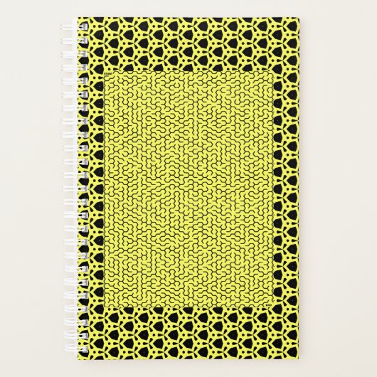 Yellow Hexagon Maze Planer (Vorderseite)