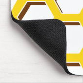 Yellow Hexagon Muster Mousepad (Ecke)