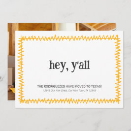 Yellow Hey Y'all - Nach Texas gezogen Ankündigung