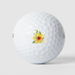 Yellow Hibiscus Botanical Golfball