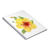 Yellow Hibiscus Botanical Notizblock (Rechte Seite)