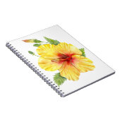 Yellow Hibiscus Botanical Notizblock (Rechte Seite)
