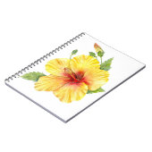 Yellow Hibiscus Botanical Notizblock (Linke Seite)