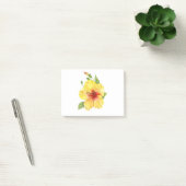 Yellow Hibiscus Botanical Post-it Klebezettel (Büro)