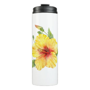 Yellow Hibiscus Botanical Thermosbecher