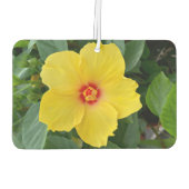 Yellow Hibiskus Air Freshener Autolufterfrischer (Rückseite)