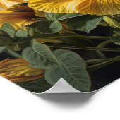 Yellow Hibiskus Blume Art Print Poster (Ecke)