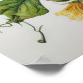 Yellow Hibiskus Blume Art Print Poster (Ecke)