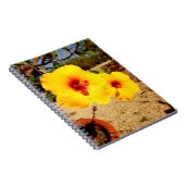 Yellow Hibiskus Foto Notebook Notizblock (Rechte Seite)