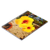 Yellow Hibiskus Foto Notebook Notizblock (Linke Seite)