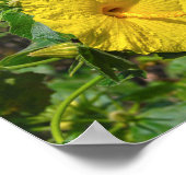 Yellow Hibiskus Hawaii Staat Blume Poster (Ecke)