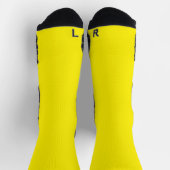 Yellow High Performance Athletic Crew Socks Socken (Oben)