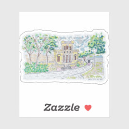 Yellow Historic Villa Aufkleber