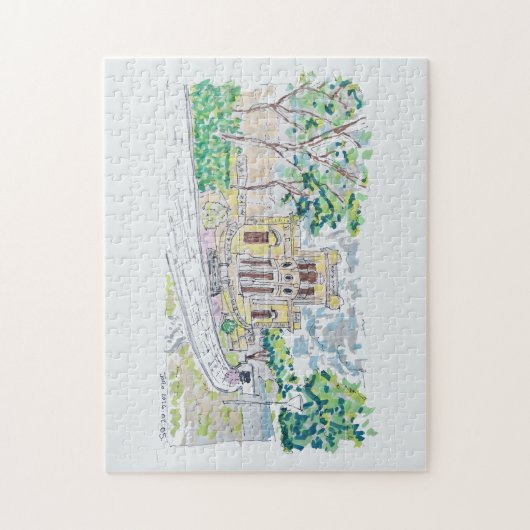 Yellow Historic Villa Puzzle (Vertikal)