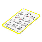 Yellow Holiday Calendar von Janz Magnet (Linke Seite)
