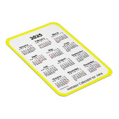 Yellow Holiday Calendar von Janz Magnet (Rechte Seite)