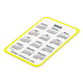 Yellow Holiday Calendar von Janz Magnet (Linke Seite)