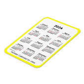Yellow Holiday Calendar von Janz Magnet (Linke Seite)