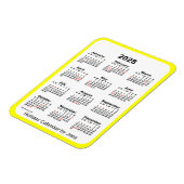 Yellow Holiday Calendar von Janz Magnet (Linke Seite)