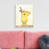 Yellow Holiday Cup Leinwanddruck (Insitu (Wohnzimmer))