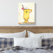Yellow Holiday Cup Leinwanddruck (Insitu (Schlafzimmer))