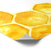 Yellow Honey Bumble Bee Say Baby Shower Game Poster (Ecke)