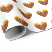 Yellow Honey Hearts Sweet Wrapping Paper love Geschenkpapier (Rolleneckpunkt)