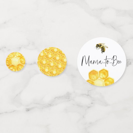 Yellow Honey Watercolor Sonnenblumendusche Konfetti (Vorderseiten)