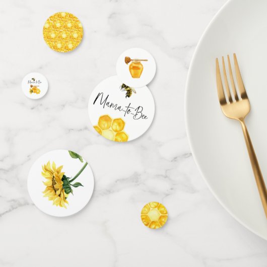 Yellow Honey Watercolor Sonnenblumendusche Konfetti (Gruppe)