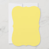 Yellow Honeybee Baby Dusche Einladung (Rückseite)