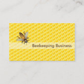 Yellow Honeycomb Beekeeping Apiary Business Card Visitenkarte (Vorderseite)