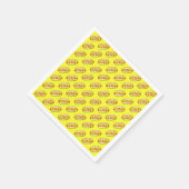 Yellow Hotdog Napkins Tissue Paper Serviette (Ecke)