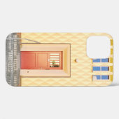 Yellow house illustration Case-Mate iPhone hülle (Rückseite (Horizontal))