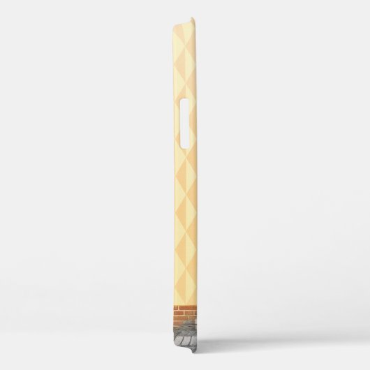 Yellow house illustration Case-Mate iPhone hülle (Rückseite / Rechts)