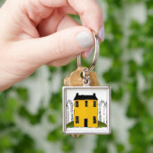 Yellow House - Keychain Schlüsselanhänger (Hand)