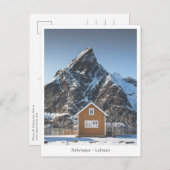 Yellow House Sakrisoya Lofoten Postkarte (Vorne/Hinten)