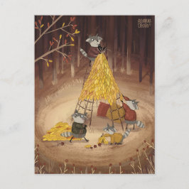 Yellow House von Alexandra Dikaia Postkarte